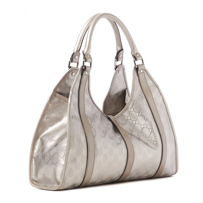 Gucci Imprime Monogram Medium Joy Shoulder Bag Silver 2 of 10
