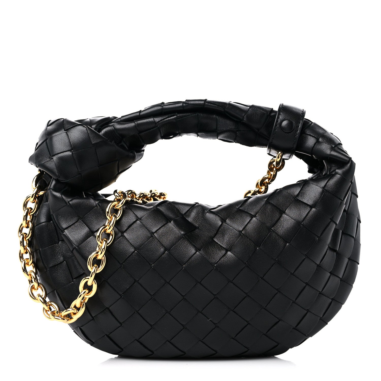 Bottega Veneta Nappa Intrecciato Mini Chain Jodie Black 1 of 8