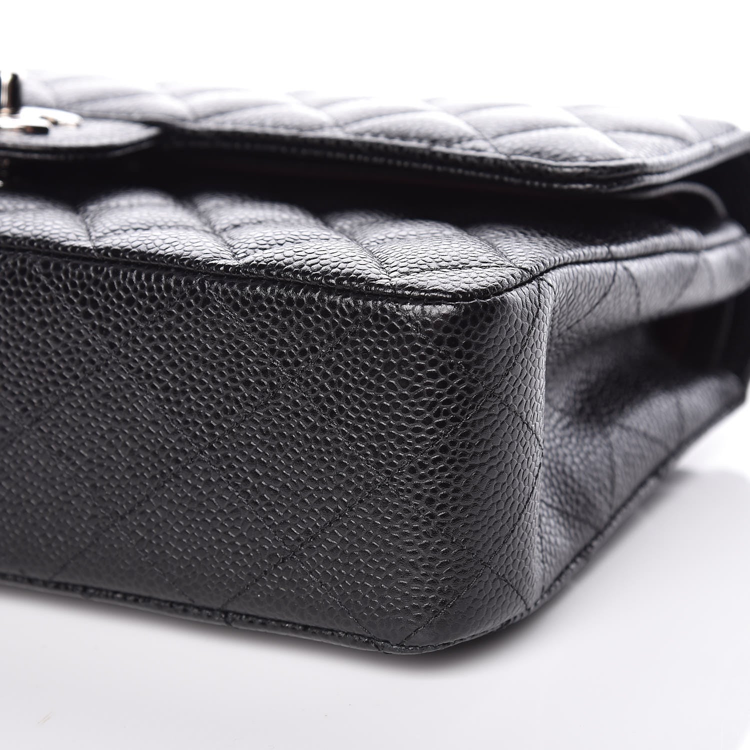 Chanel Caviar Quilted Medium Double Flap Black 7 of 10