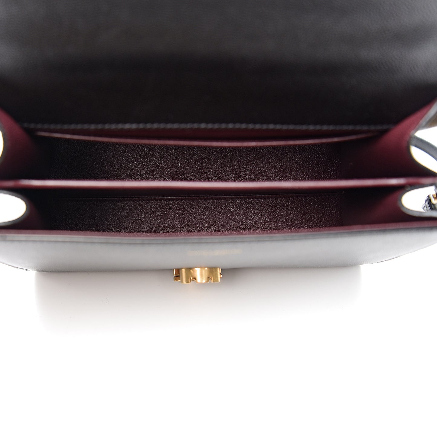 Grain de Poudre Medium Classic Monogram Cassandra Top Handle Black Rouge Legion
