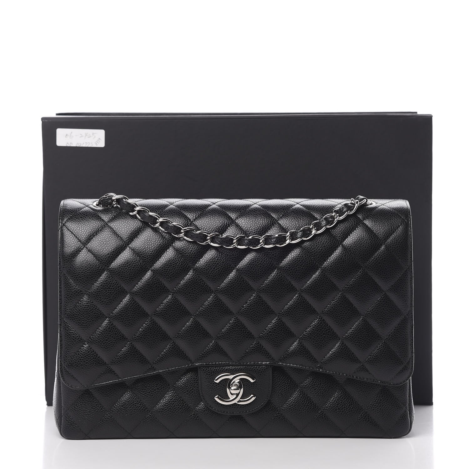 Chanel Caviar Quilted Maxi Double Flap Black 14 of 14