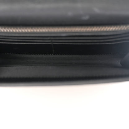 Gucci GG Supreme Monogram Mini Peony Pearly Clutch Black 5 of 12