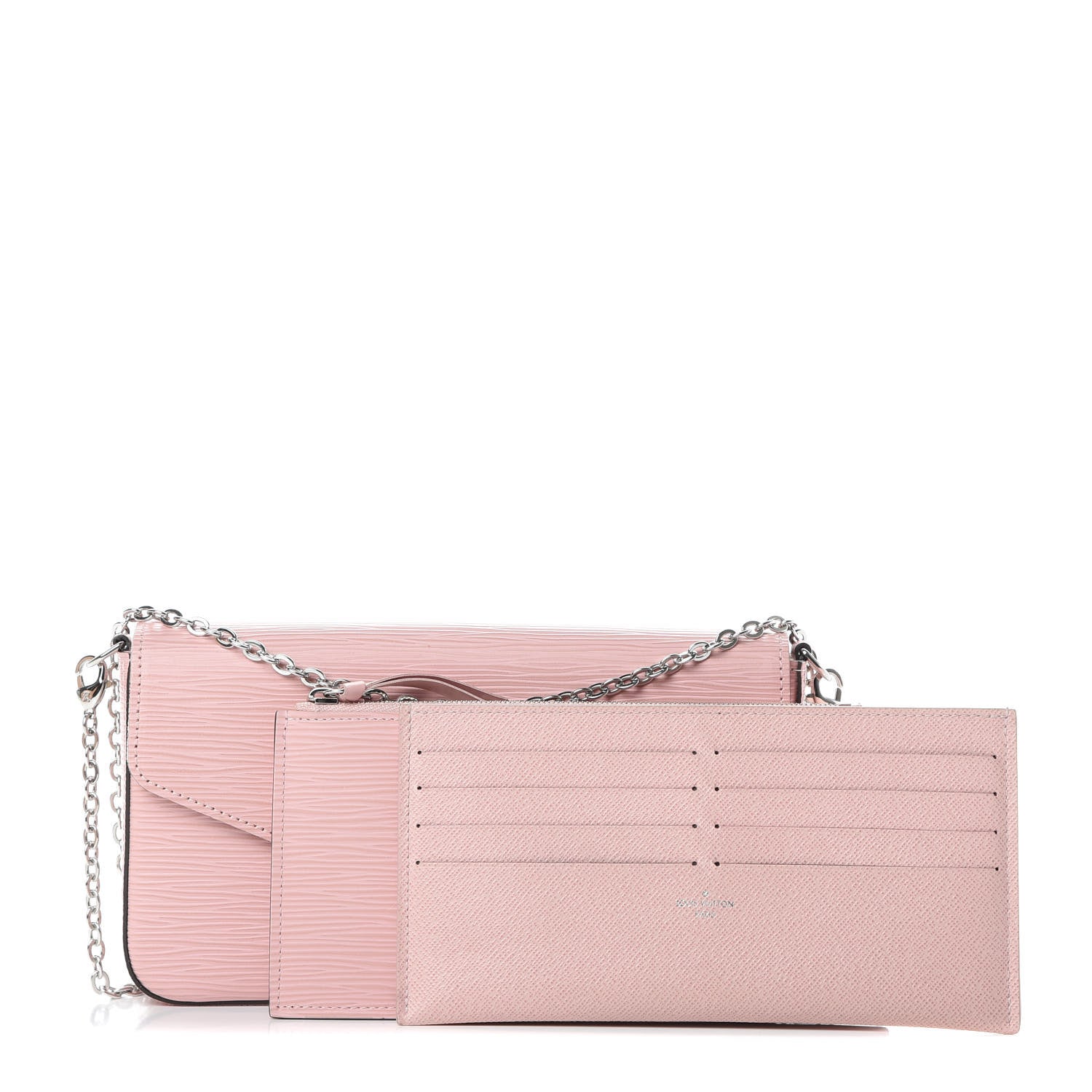 Louis Vuitton Epi Pochette Felicie Rose Ballerine 1 of 14