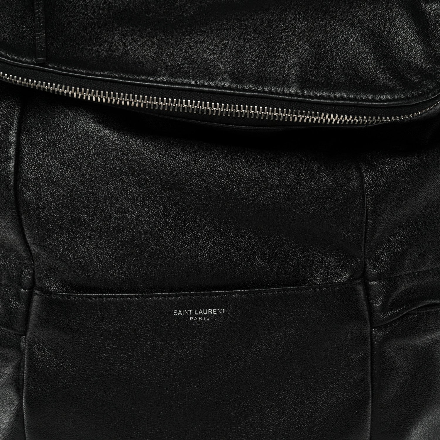 Saint Laurent Canvas Calfskin Sid Backpack Black 14 of 23