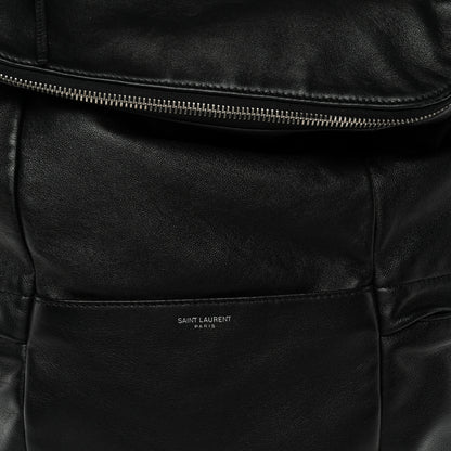 Saint Laurent Canvas Calfskin Sid Backpack Black 14 of 23