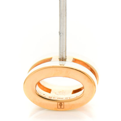 Hermes Rose Gold Lacquered Mini Pop H Earrings White 3 of 5