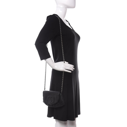 Chanel Caviar Half Moon Wallet On Chain WOC Black 2 of 11