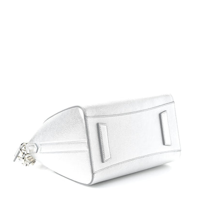 Givenchy Metallic Sugar Goatskin Small Antigona Silver 4 of 10
