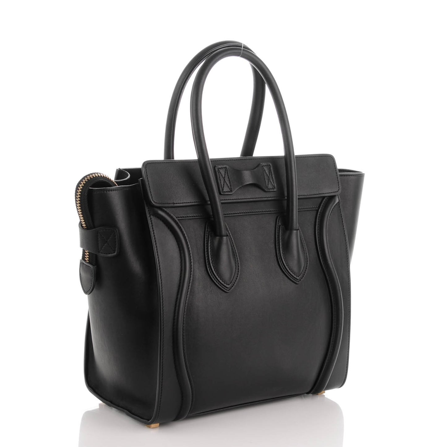 Smooth Calfskin Micro Luggage Black