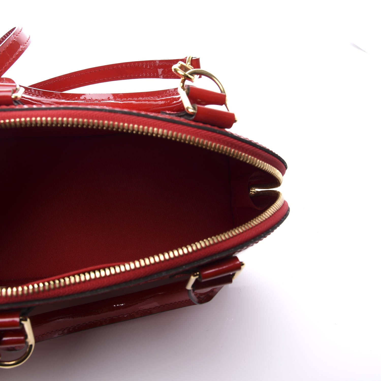 Louis Vuitton Vernis Alma BB Cherry 4 of 10