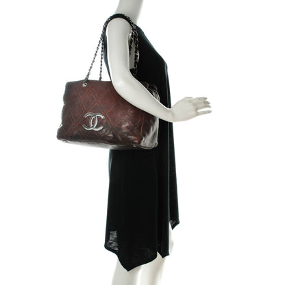 Chanel Calfskin Large Diamond Stitch Tote Brown 2 of 9