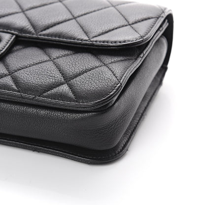 Chanel Goatskin Quilted Medium Perfect Edge Flap Black 7 of 7