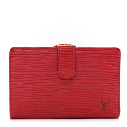 Louis Vuitton Epi French Purse Wallet Castillan Red 1 of 9