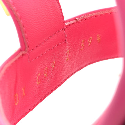 Valentino Garavani Calfskin Roman Stud Ankle Strap 100mm Sandals 39.5 Pink 9 of 10