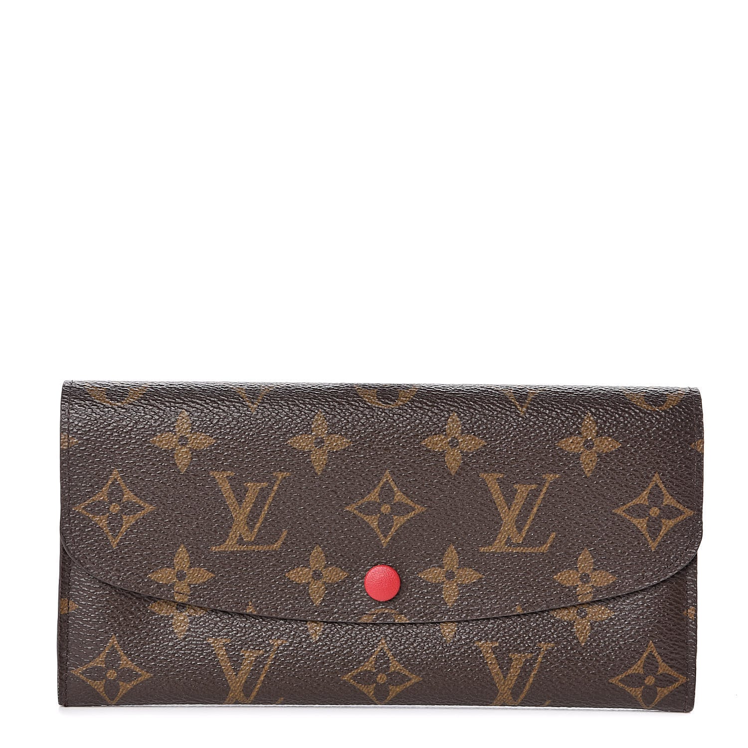 Louis Vuitton Monogram Emilie Wallet Red 1 of 7