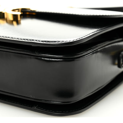 Celine Shiny Calfskin Medium Triomphe Black 10 of 11