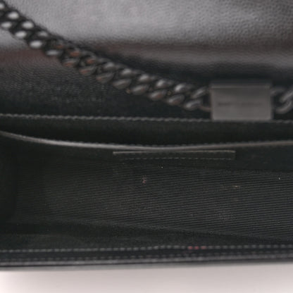 Saint Laurent Grain De Poudre Small Monogram Kate Satchel Black 4 of 8