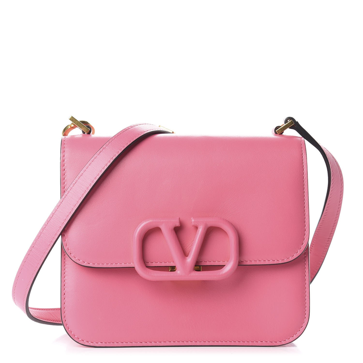 Valentino Garavani Smooth Calfskin Small VSling Shoulder Bag Pink 1 of 11