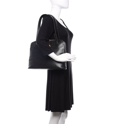 Chanel Caviar Large CC Shoulder Bag Black 2 of 11