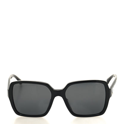 Chanel Acetate Polarized Square Sunglasses 5408-A Black 2 of 9