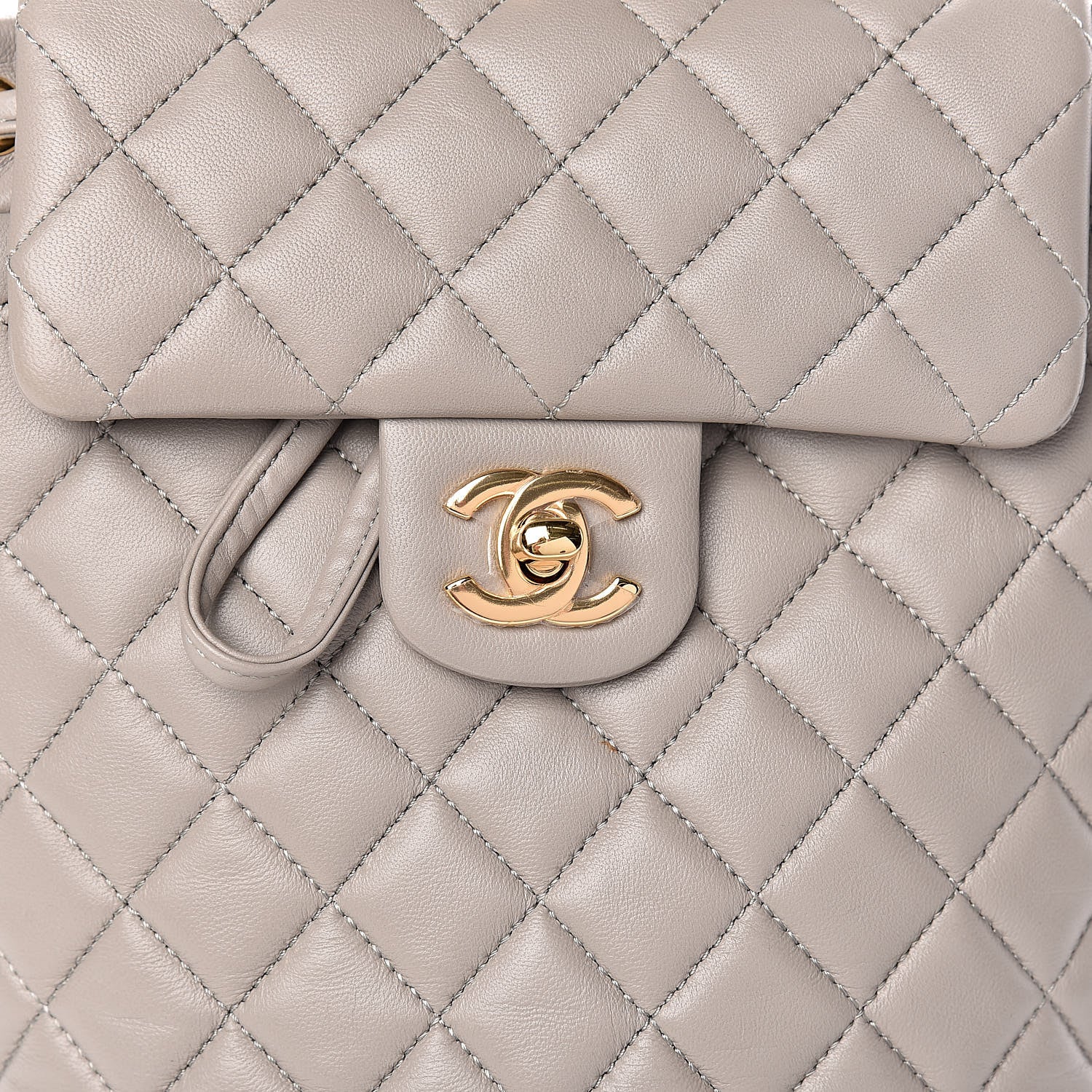 Chanel Calfskin Quilted Mini Urban Spirit Backpack Grey 8 of 10