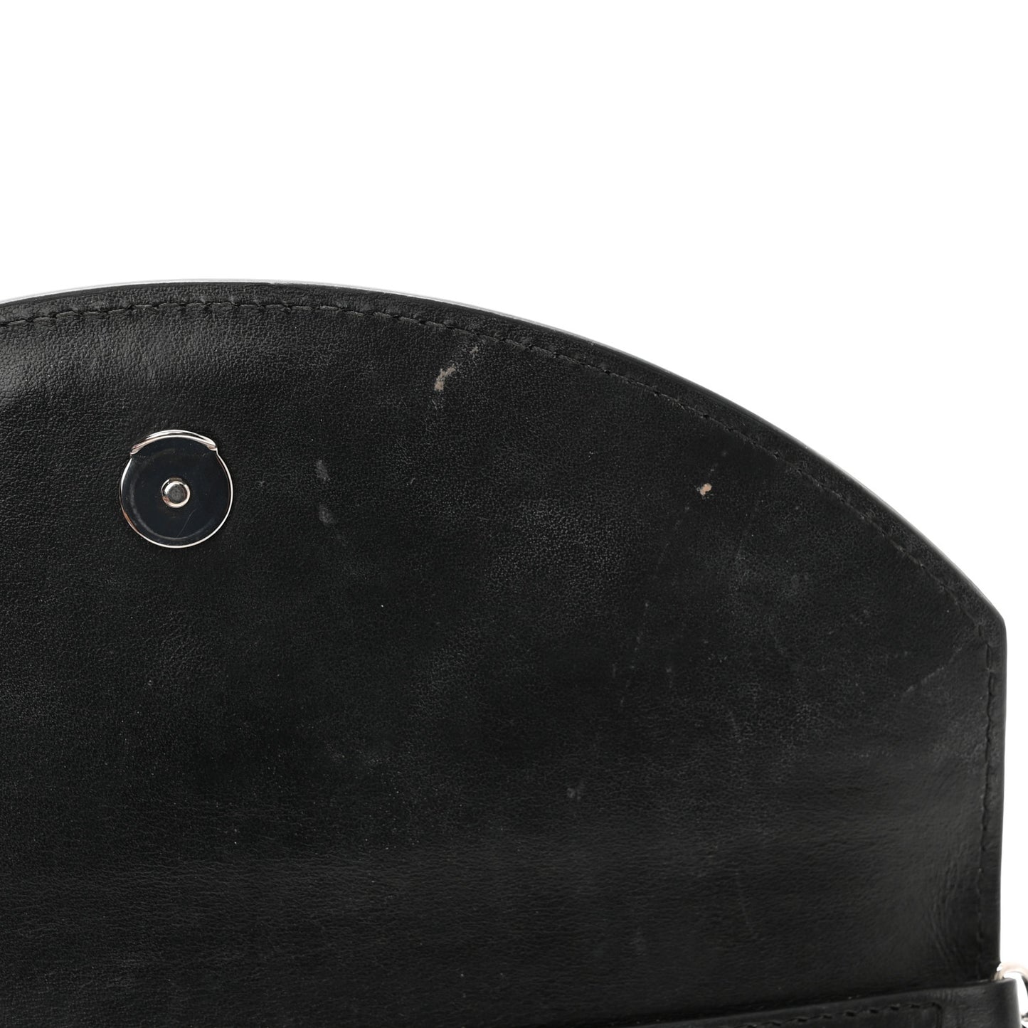 Patent Embossed Python Loubi54 Crossbody Clutch Black
