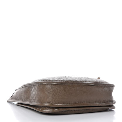 Hermes Taurillon Clemence Evelyne III PM Etoupe 4 of 9