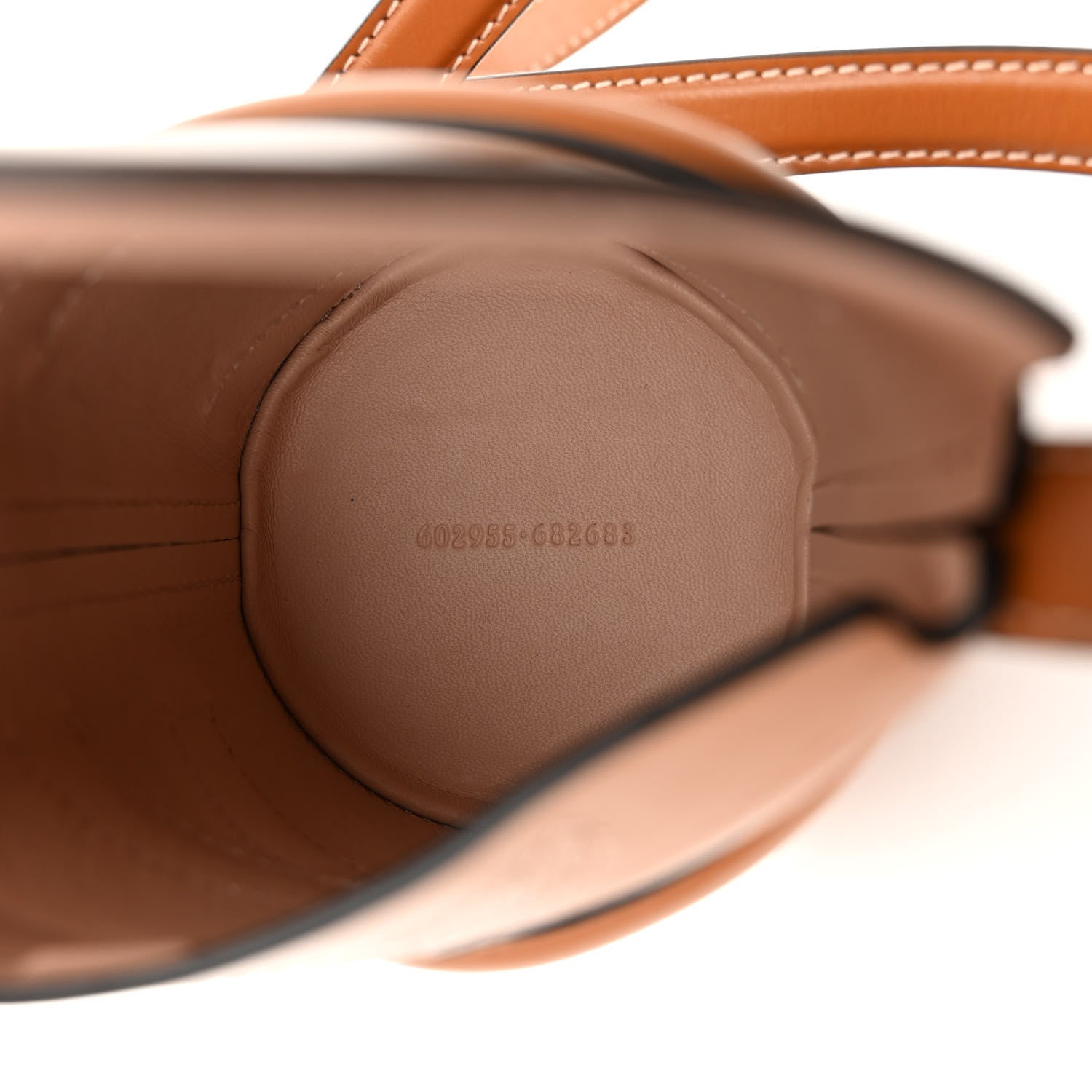 Alexander McQueen Calfskin Mini Curve Bucket Bag Tan 5 of 12