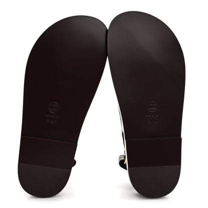 Chanel Grained Calfskin Velcro Dad Sandals 36.5 Maroon 6 of 10