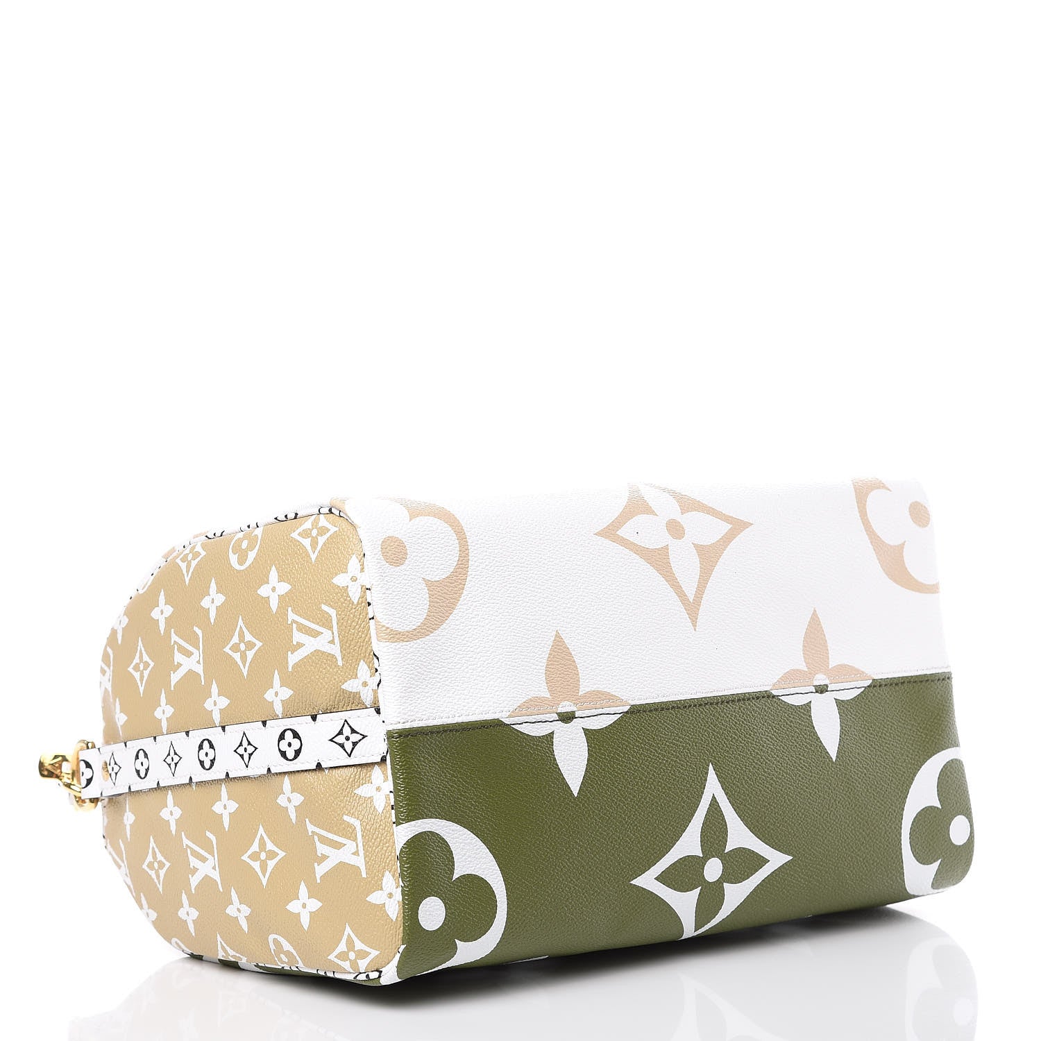 Louis Vuitton Monogram Giant Speedy Bandouliere 30 Kaki Beige 4 of 9