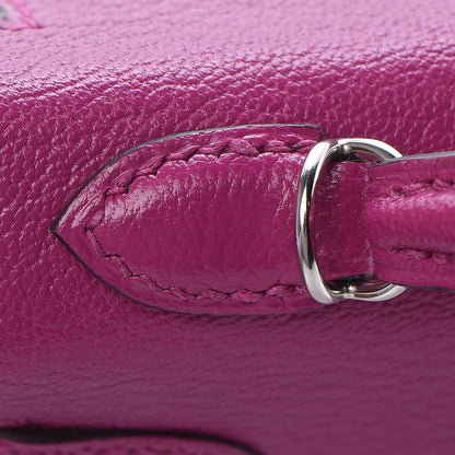 Hermes Chevre Mysore Mini Kelly Sellier 20 Rose Pourpre 23 of 28