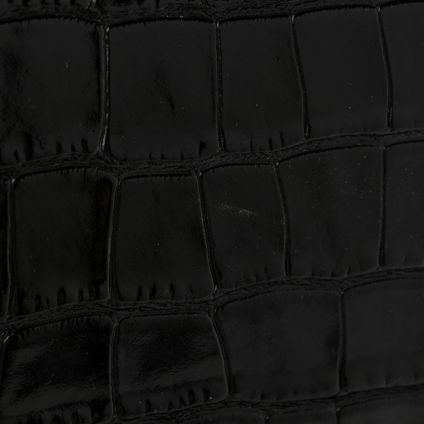 Calfskin Crocodile Embossed Small Antigona Black