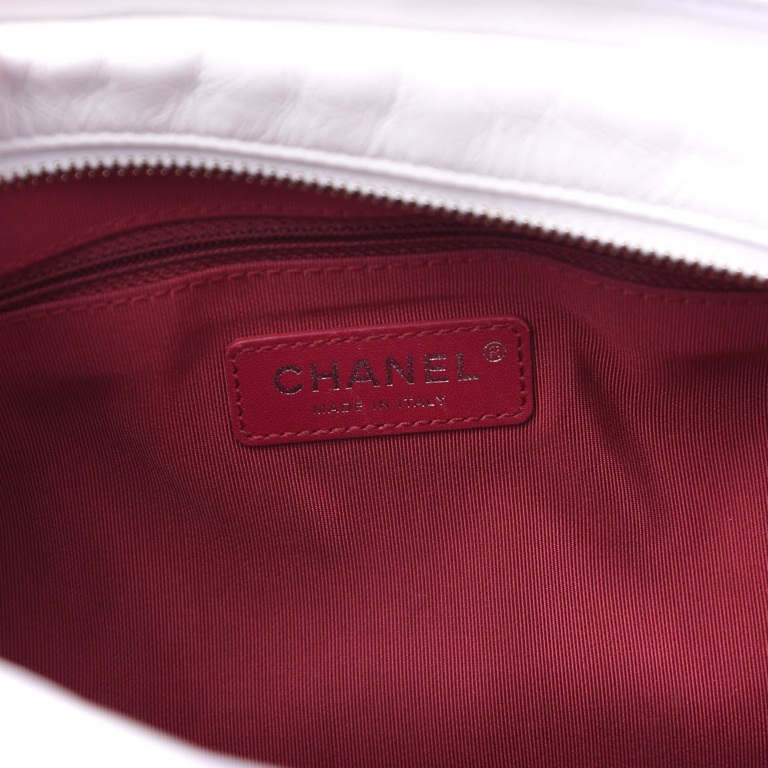 Chanel Aged Calfskin Quilted Large Gabrielle Hobo White 8 of 10