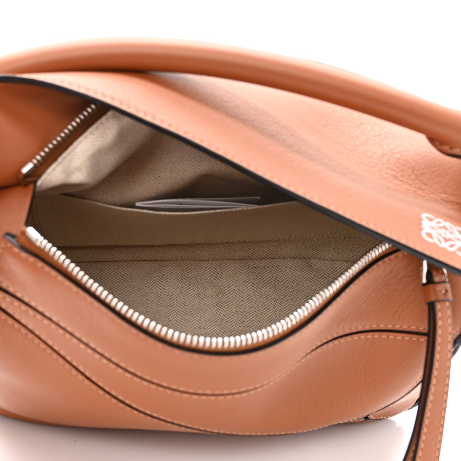 Loewe Calfskin Small Puzzle Bag Tan 5 of 10