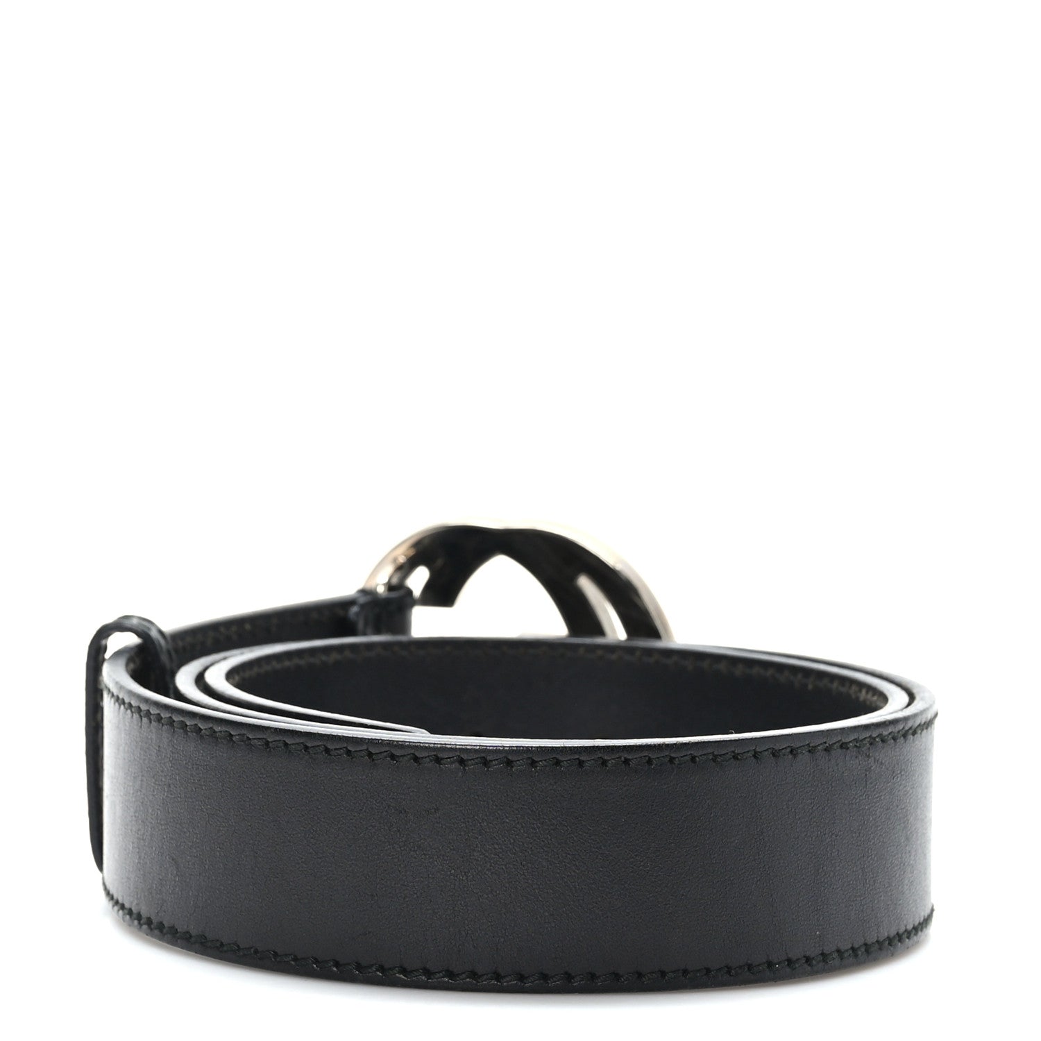 Gucci Calfskin Interlocking G 40mm Belt 85 34 Black 2 of 5