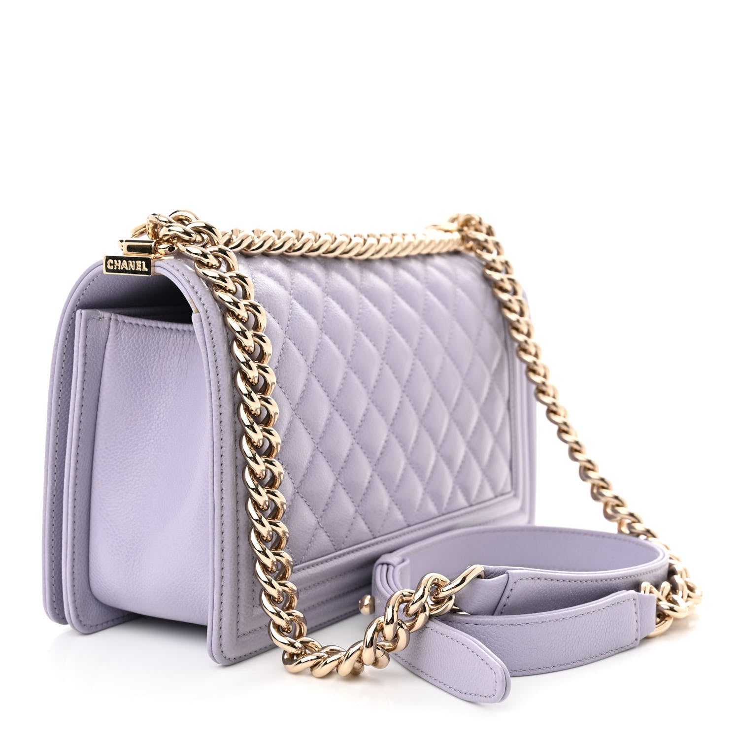 Chanel Caviar Quilted Medium Boy Flap Light Purple 3 of 11