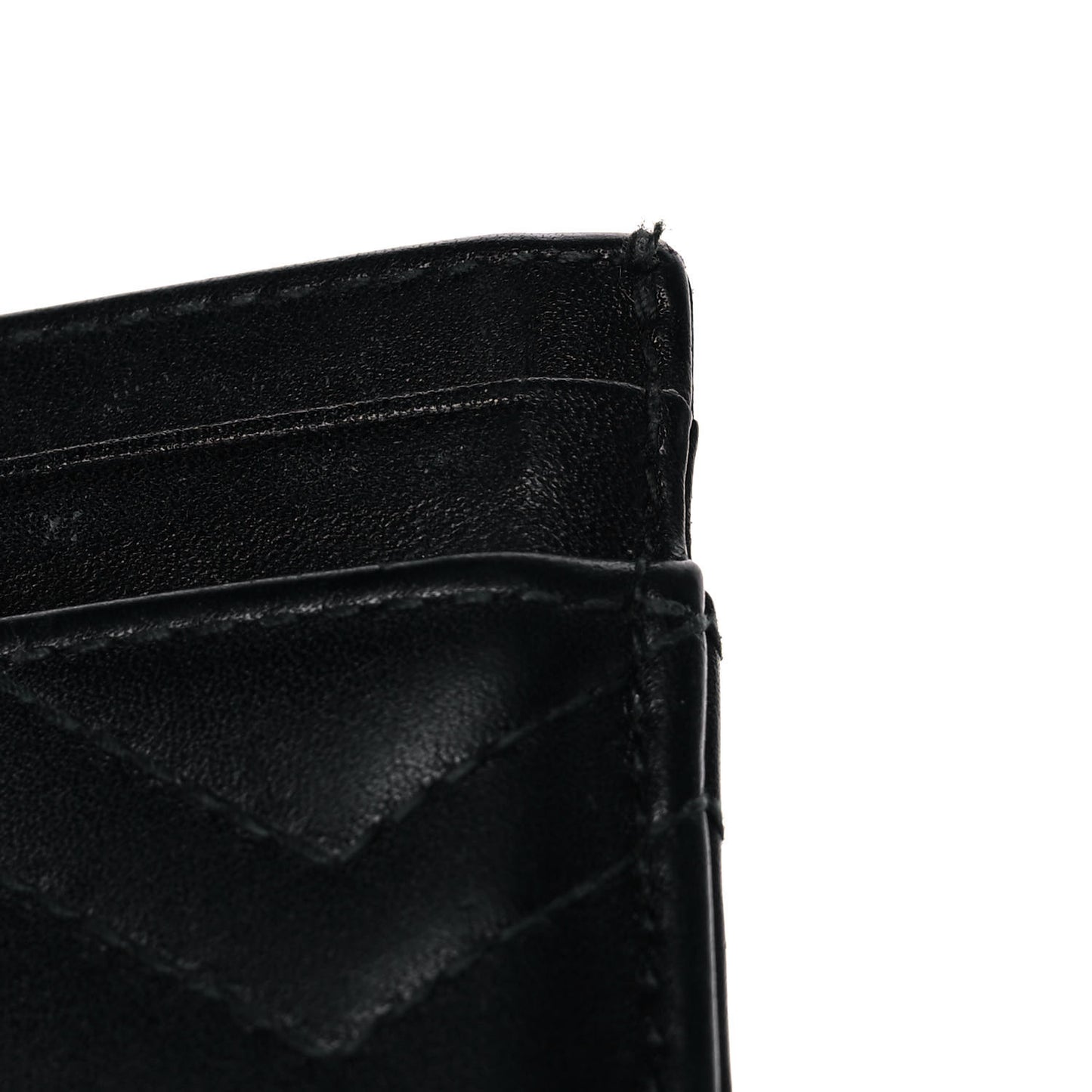 Calfskin Matelasse GG Marmont Card Holder Black