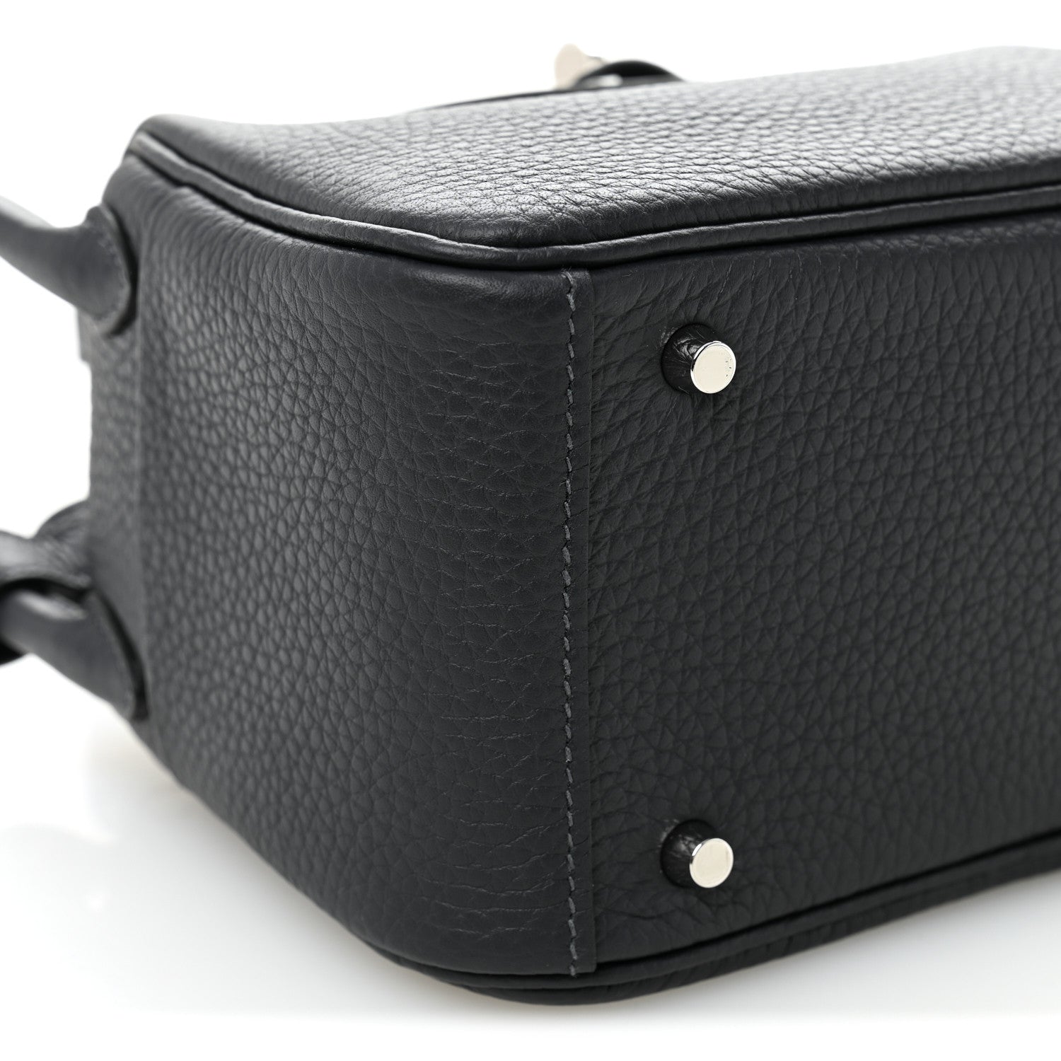 Hermes Taurillon Clemence Mini Lindy 20 Ardoise 9 of 10