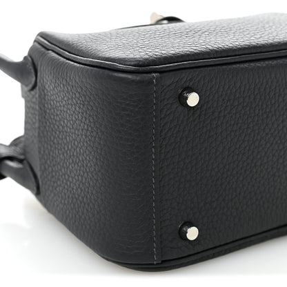 Hermes Taurillon Clemence Mini Lindy 20 Ardoise 9 of 10