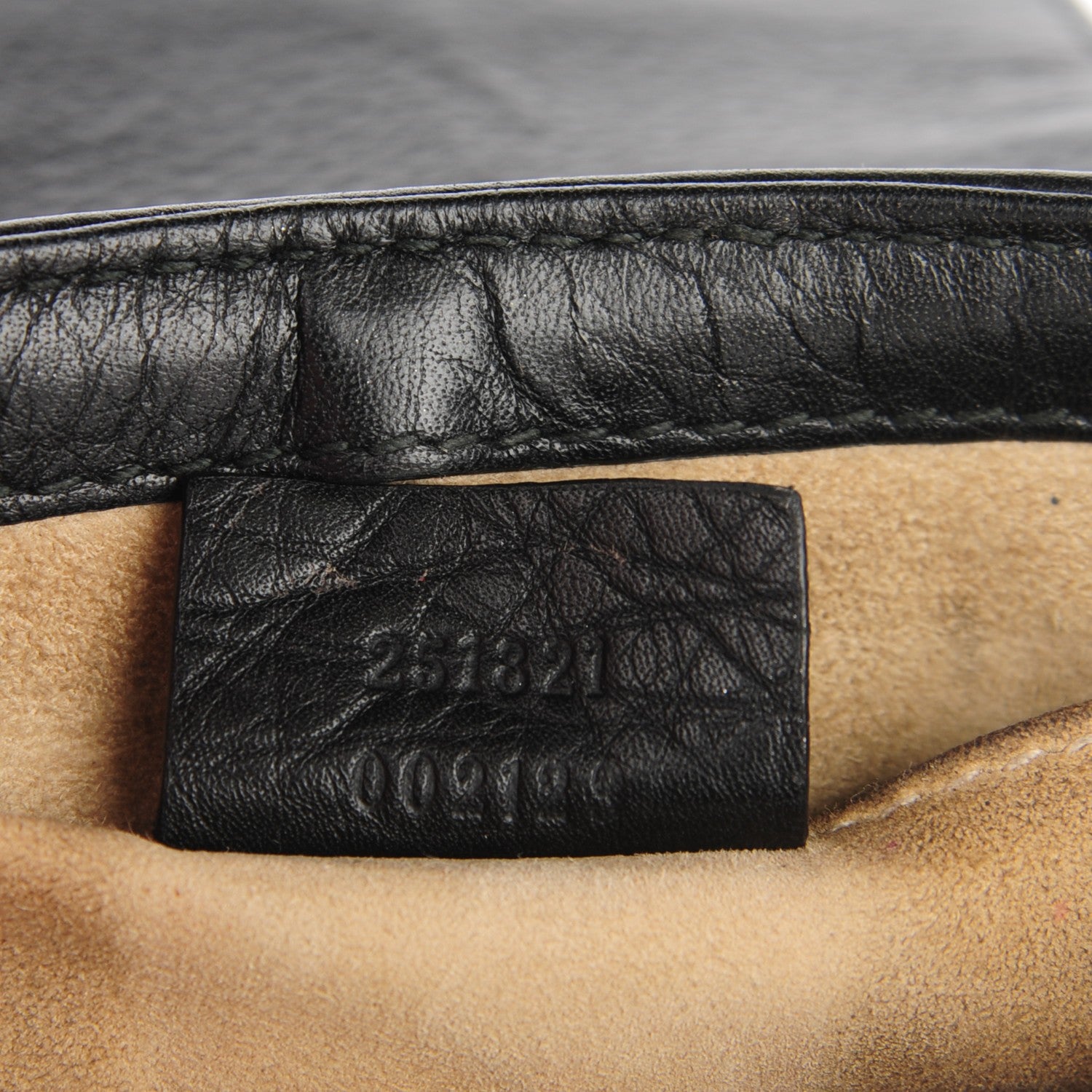 Gucci Pebbled Calfskin Small 1973 Chain Shoulder Bag Black 7 of 7