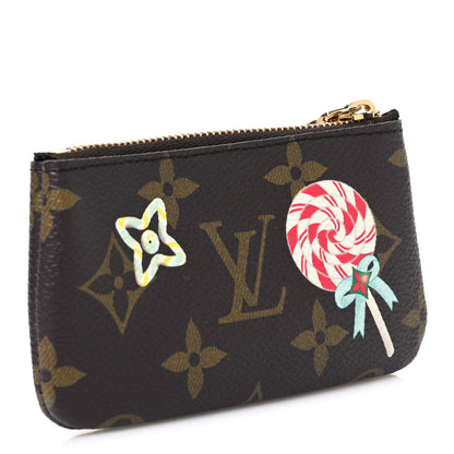 Louis Vuitton Monogram 2024 Christmas Animation Candy Factory Key Pouch Candy Red 3 of 8