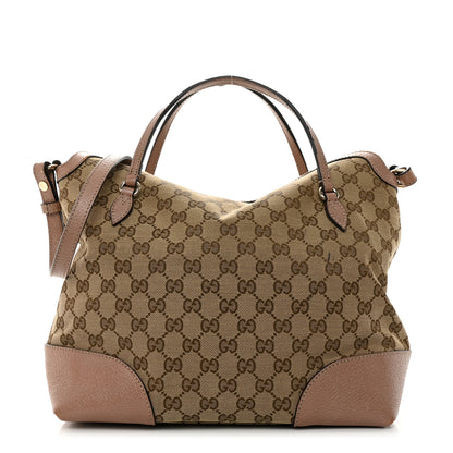 Gucci Monogram Medium Bree Foldover Tote Beige Soft Pink 1 of 14