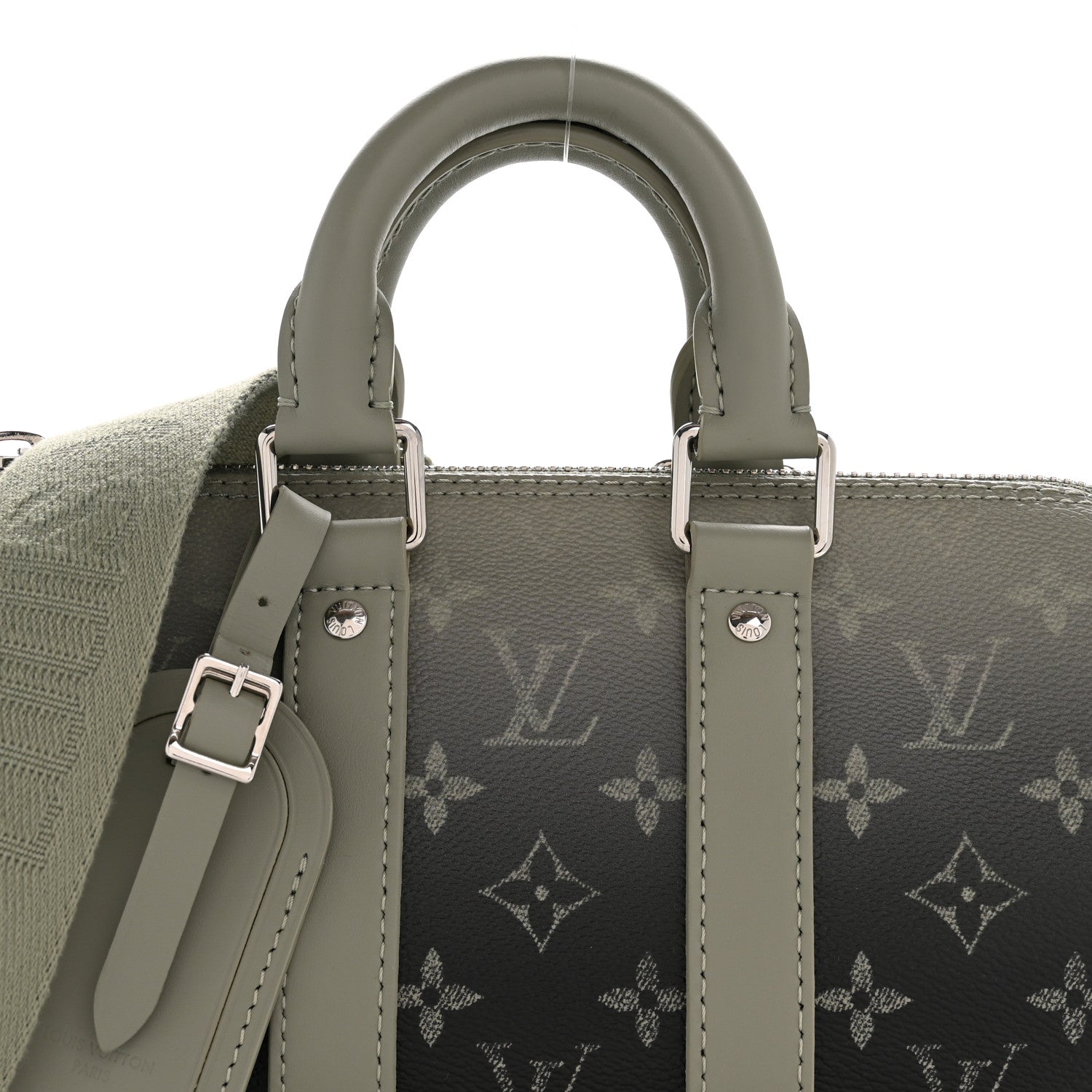 Louis Vuitton Monogram Gradient Keepall Bandouliere 25 Khaki 7 of 10