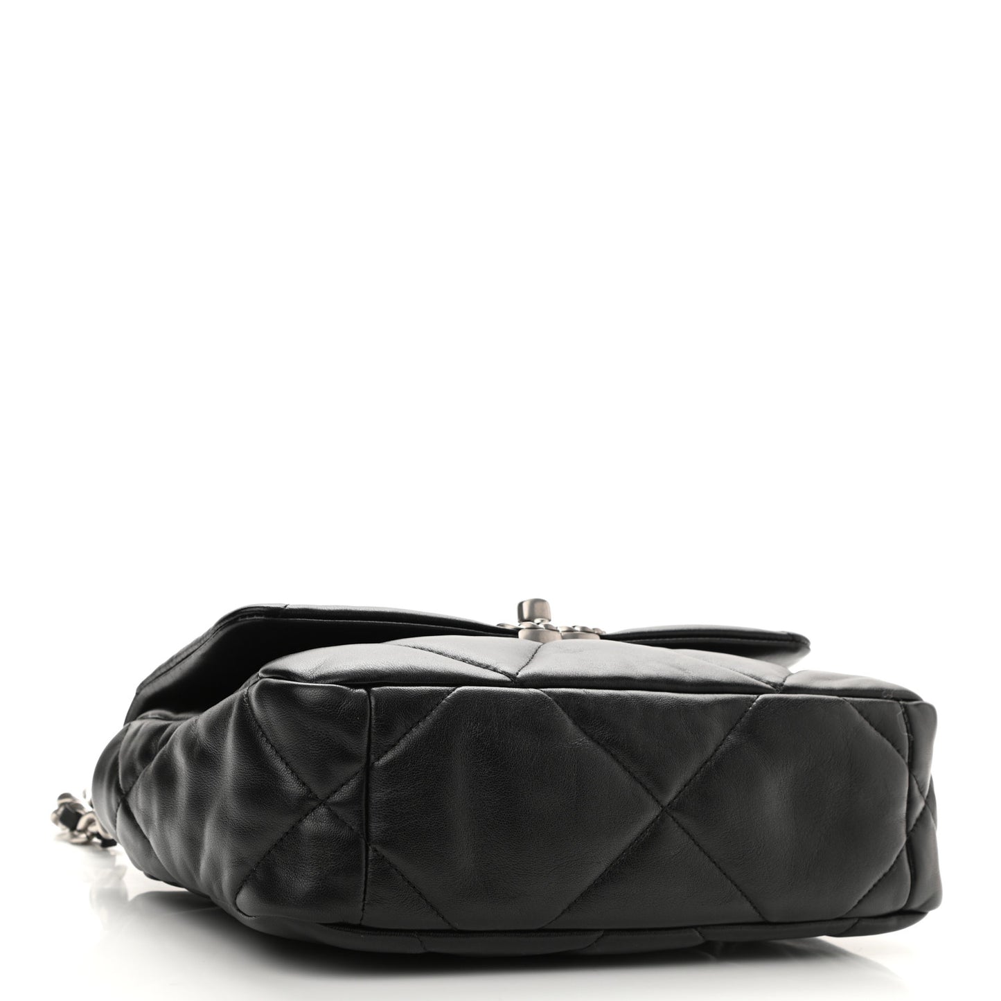 Lambskin Quilted Medium Chanel 19 Flap Black