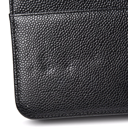 Chanel Caviar Patent CC Wallet On Chain WOC Black 10 of 14