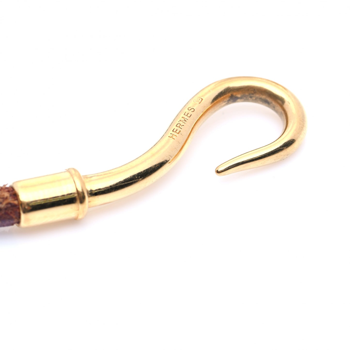 Natural Bridle Jumbo Hook Bracelet Bouton