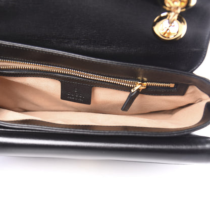 Gucci Azalea Calfskin Small Marina Chain Shoulder Bag Black 5 of 11