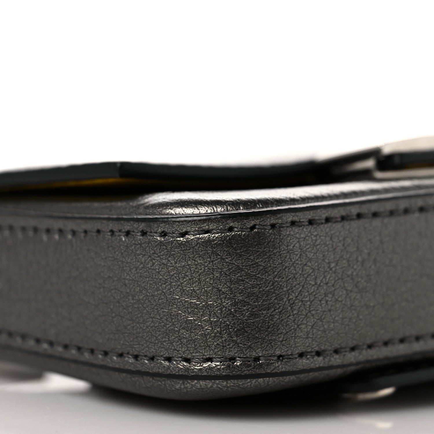 Fendi Cuoio Romano Lux Nano Baguette Charm Graphite 7 of 8
