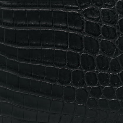 Bottega Veneta Crocodile Bi-Fold Wallet Black 7 of 7