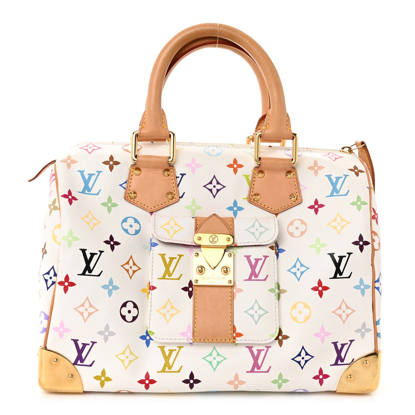 Monogram Multicolor Speedy 30 White